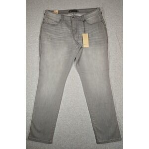 Levi Skinny Mid Rise Jeans Womens Size 16 Gray Denim Flatters and Flaunts NWT